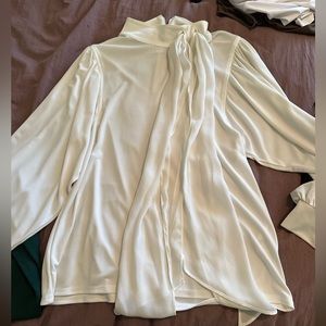 White Long Sleeve WHBM Top